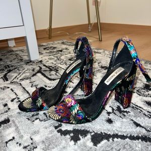Steve Madden Embroidered Heels